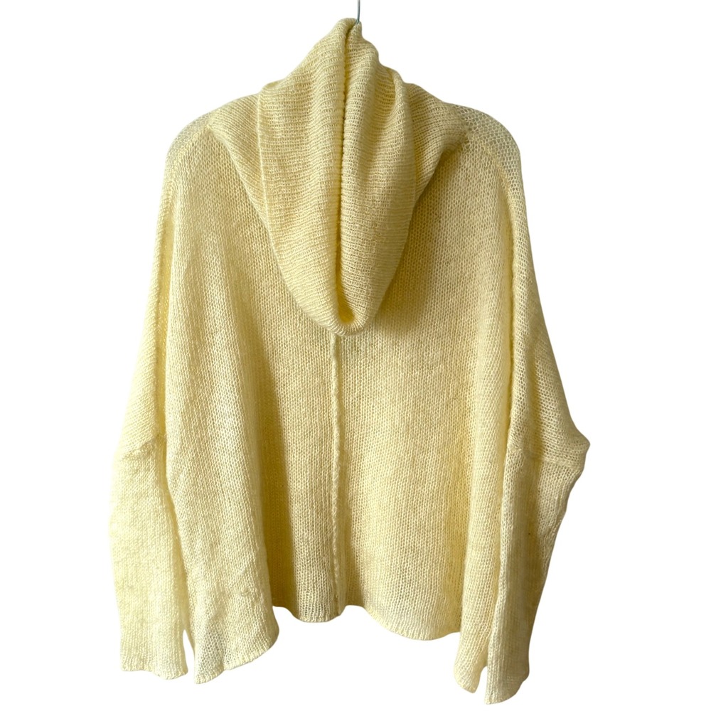 Wooden Ships Women's Ivory Wool Mohair Cowl Neck Bat Wing Sweater in Size S/M